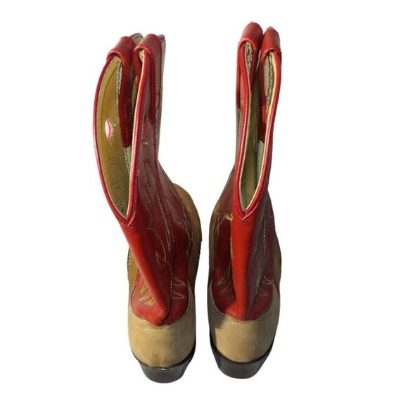 JUSTIN‎ Leather Cowboy Boots  SIZE 6 - Picture 4 of 5